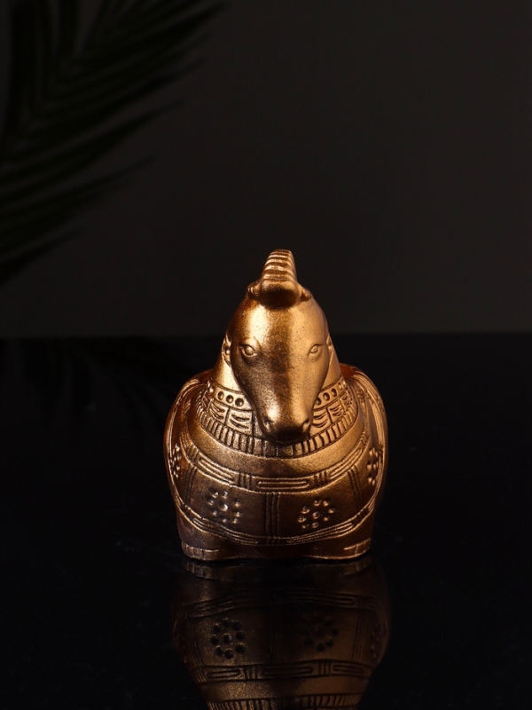 Кашпо Кашпо "Лошадка с орнаментом" 8х9х6 см, бронза