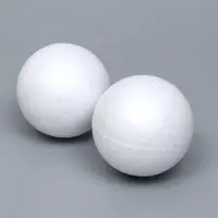 Шар из пенопласта для поделок и творчество, набор 2 шт., 9 см