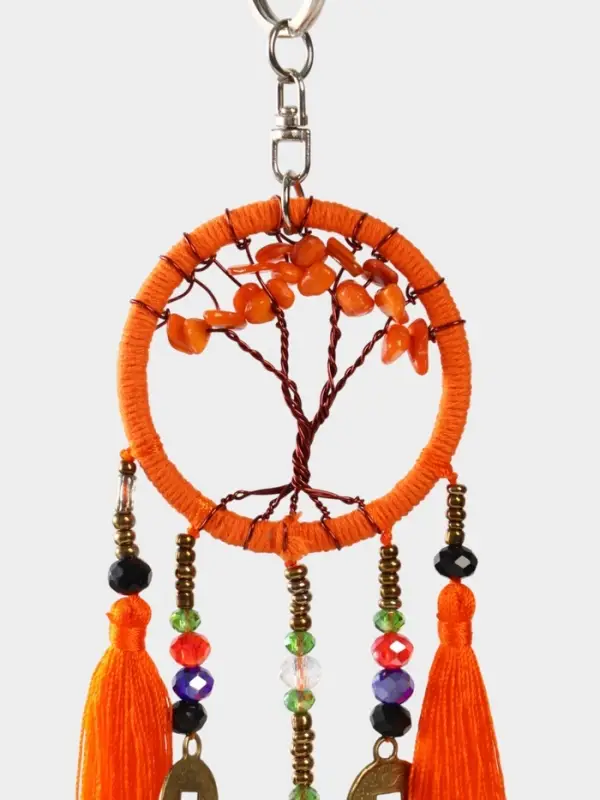 Брелок ловец снов Брелок ловец снов "Древо" 19 см, цв. оранжевый