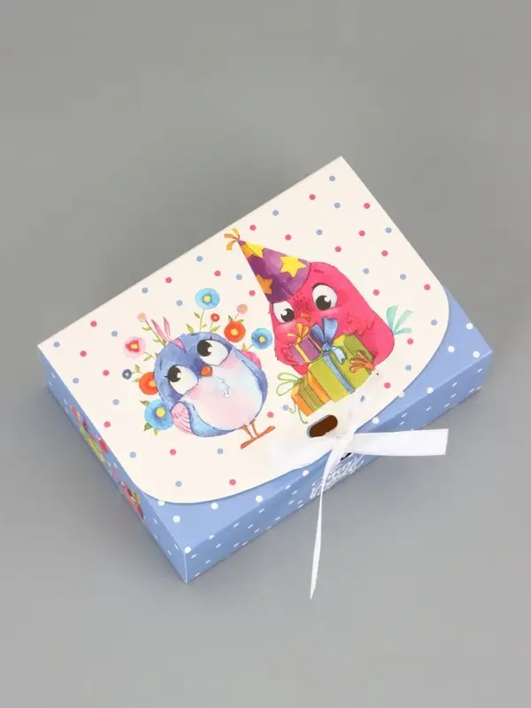 Подарочная коробка сборная с окном «Сюрприз», 16.5×11, 5×5 см