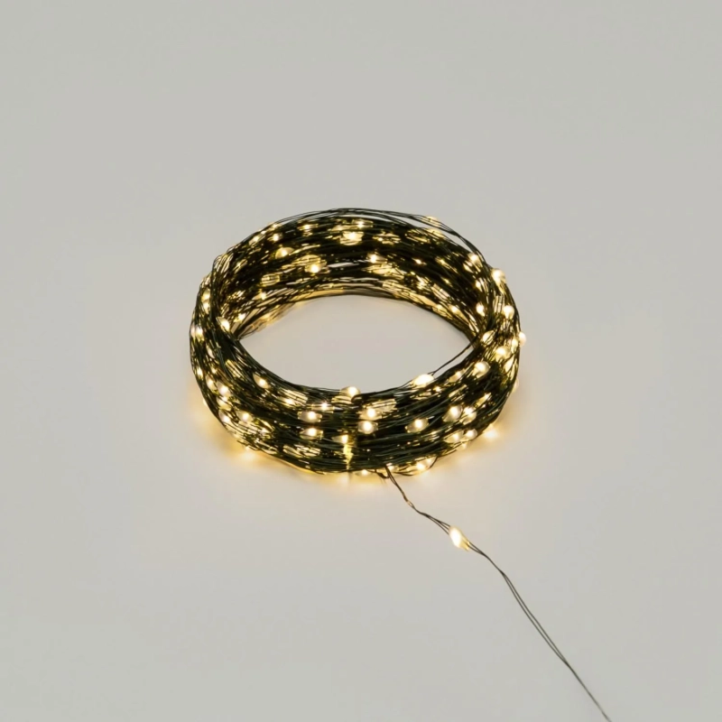 Электрогирлянда 600 LED ламп, длина 300 cм, тепл.белый, 8 реж., арт.94791