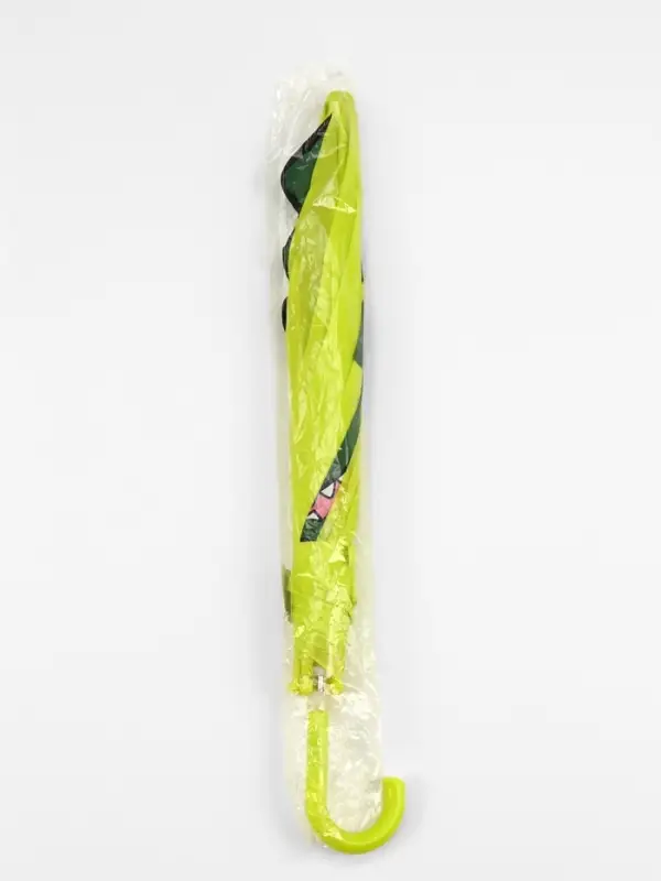 Зонт - трость детский &laquo;Динозавр&raquo;, механический, 8 спиц, R=35/46 см, d=70 см, зелёный