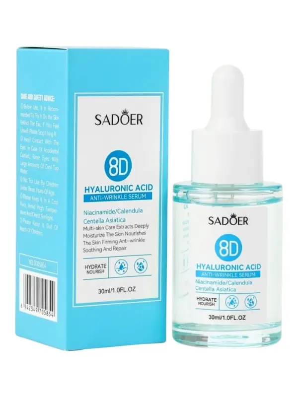 Омолаживающая сыворотка для лица Sadoer с гиалуроновой кислотой, 30 мл