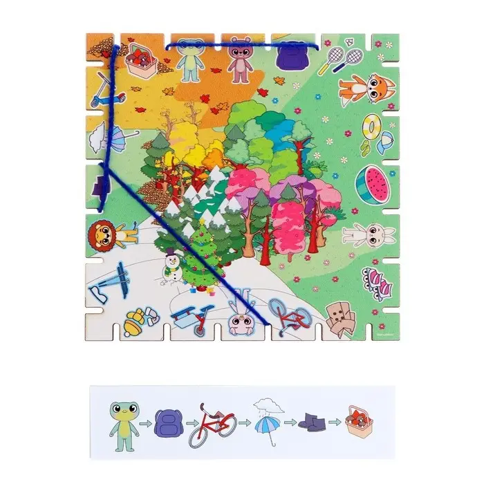 Геоборд с заданиями &laquo;Изучаем времена года&raquo;