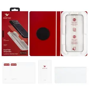 Защитное стекло для iPhone 17 Pro Max RUBYTAK Silk Print с аппликатором