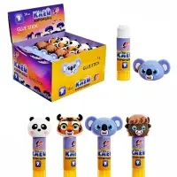 Клей-карандаш PVP Луч ZOO, фигурный колпачок, МИКС, 9 г