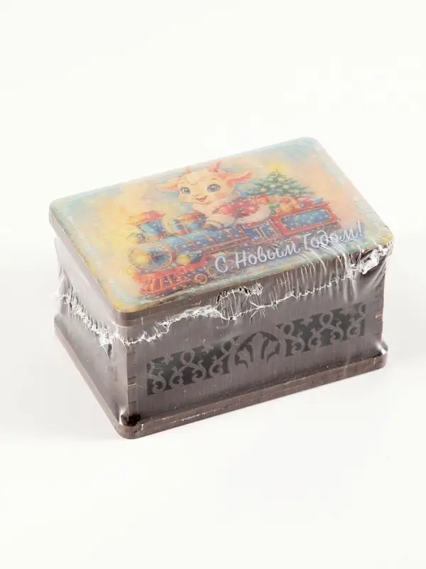 Шкатулка новогодняя &laquo;С Новым Годом!&raquo;, 9.5&times;6.5&times;5.3 см