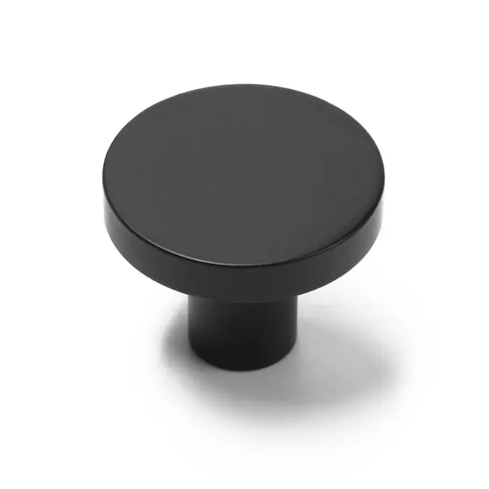 Ручка-кнопка CAPPIO, d=25 мм, h=20 мм, латунь, цвет черный