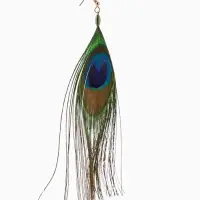 Серьги "Павлин" 5х12 см Серьги "Павлин" 5х12 см