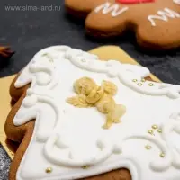 Печенье "Елочка" в глазури с фотопечатью, 110 г