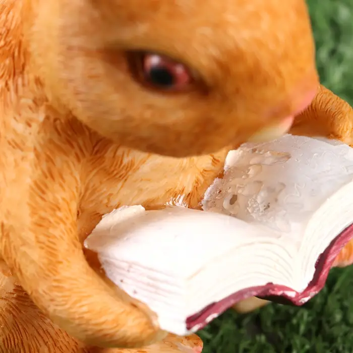 Фигурка полистоун TAKE IT EASY «Зайка читает книжку», 10×8×15 см