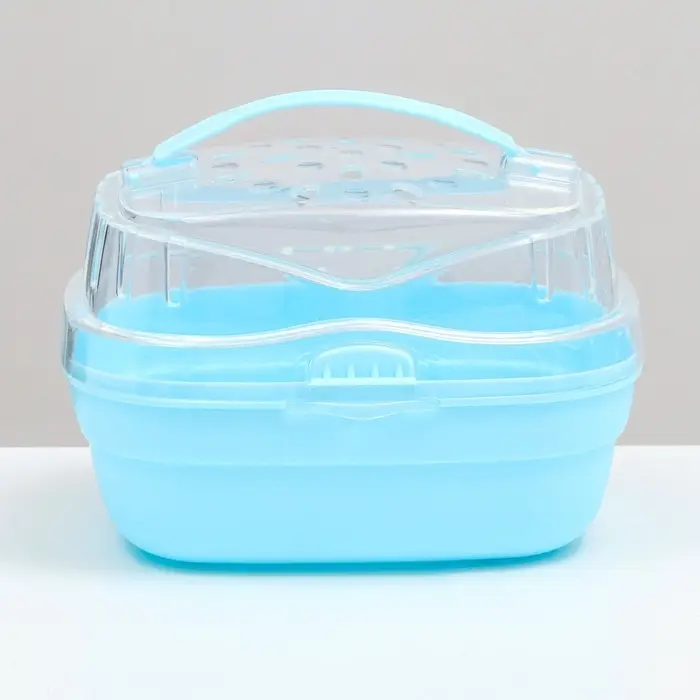 Переноска для грызунов &laquo;Пижон&raquo;, 23&times;16&times;15 см, синяя