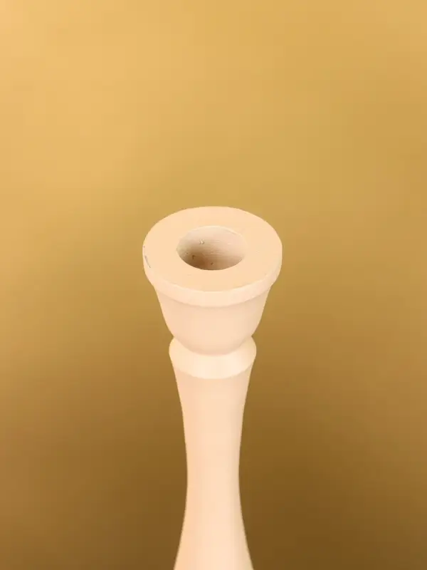 Подсвечник на 1 свечу "Бежевый" 10,5х10,5х25 см