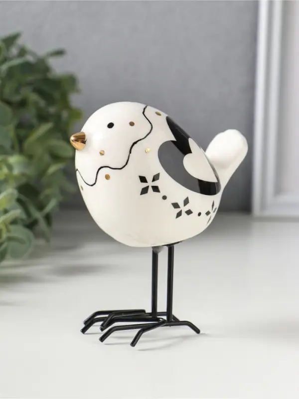 Сувенир керамика "Птенчик с крыльями-сердечками" 9,2х6,3х10,3 см