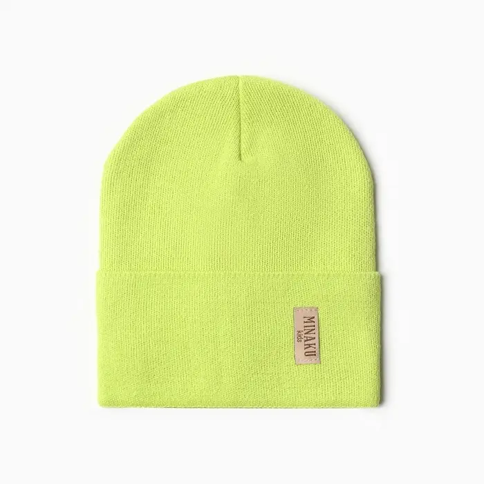 Шапка детская MINAKU, размер 46-48, салатовая Шапка детская MINAKU, размер 46-48, салатовая