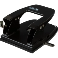 Дырокол Attache до 30 листов, с линейкой, цвет черный