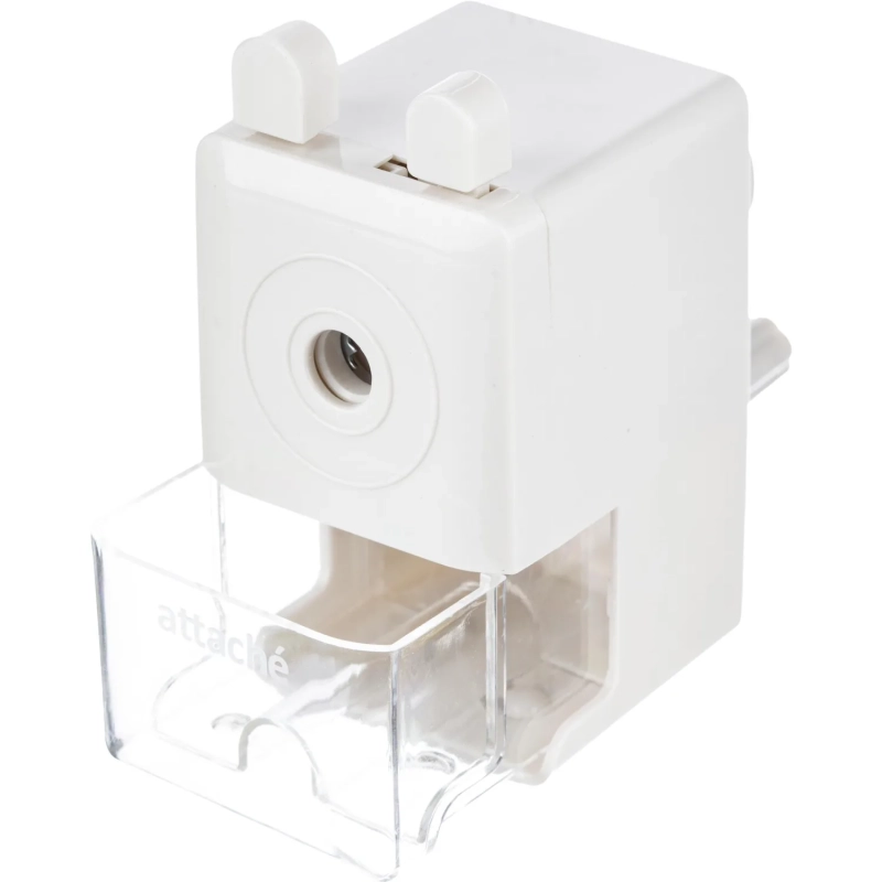 Точилка механическая, 8 мм, фиксация карандаша, белая