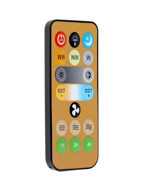 Светильник - вентилятор с пультом VKL electric FL-01, Е27, 24 Вт, 23&times;12 см, белый