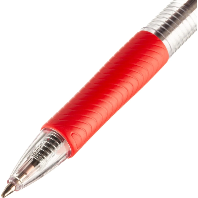 Ручка шариковая автомат. Deli Every, EQ60-RD,кр,пулевидный нак.0,7мм