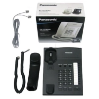 Телефон проводной Panasonic KX-TS2382RUB чер(KX-TS2382RUB)