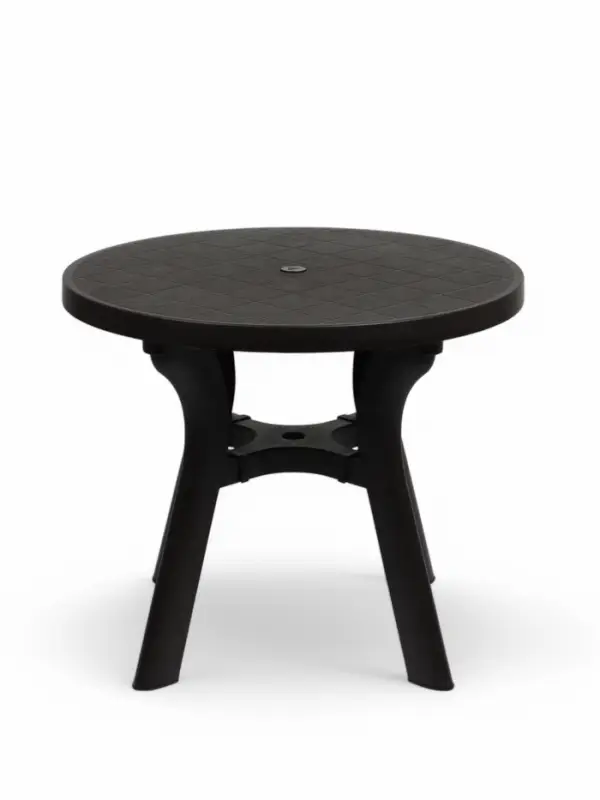 Стол круглый &laquo;Атлант&raquo;, 90&times;90&times;76.5 см, пластиковый, коричневый