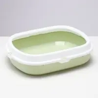 Туалет с бортом 40×34×11 см, зелёный Туалет с бортом 40×34×11 см, зелёный