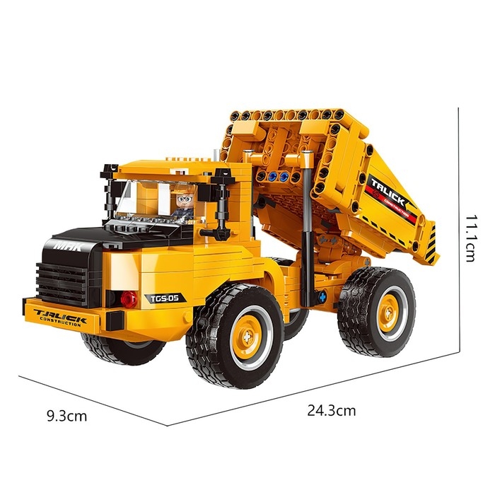 Конструктор Техно «Самосвал», 545 деталей Конструктор Техно «Самосвал», 545 деталей