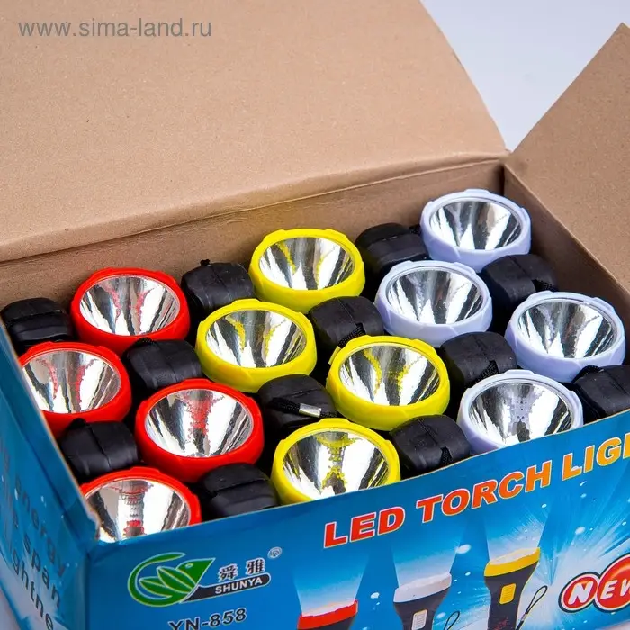 Фонарь ручной  Фонарь ручной "Светлячок", 1 LED, 14.5 х 5.5 х 4 см, микс