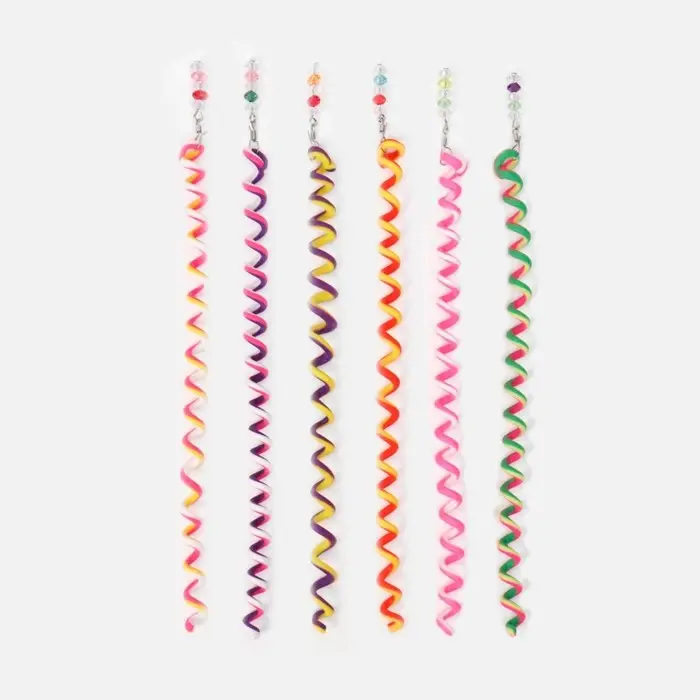 Декор для волос, спираль 1 шт., 25 см, МИКС