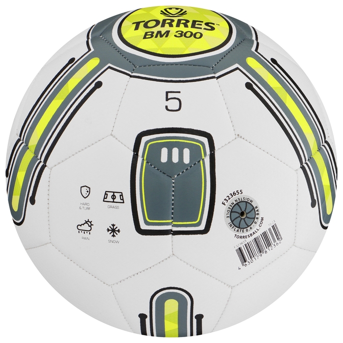 Футбольный мяч TORRES BM 300, F323655, машинная сшивка, 32 панели, р. 5, TPU Футбольный мяч TORRES BM 300, F323655, машинная сшивка, 32 панели, р. 5, TPU