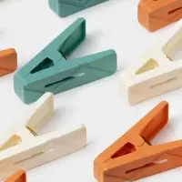 Прищепки для белья Доляна, 20 шт., верёвка бельевая 13 м, 6.5&times;2.3 см, ширина низа 3.8 см