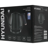 Чайник HYK-S5500 0.7л. 1000Вт черный (металл)