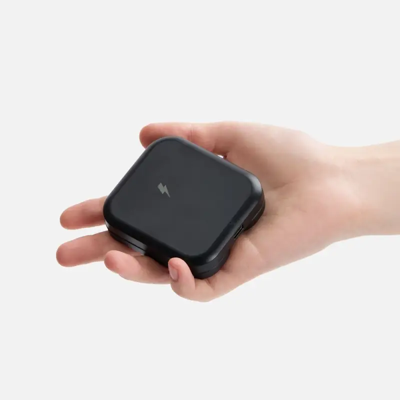 Складная станция беспроводной зарядки Trilogic, черная Складная станция беспроводной зарядки Trilogic, черная