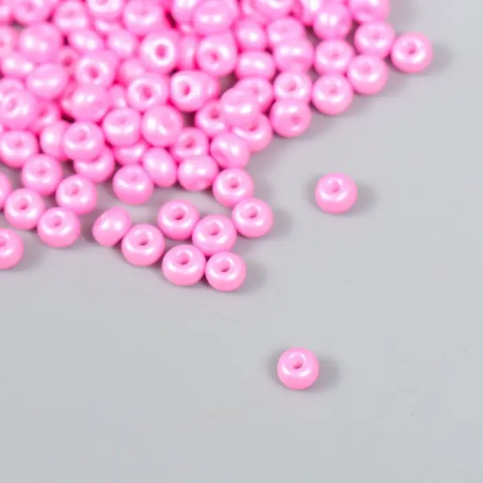Бисер стекло 6/0  Бисер стекло 6/0 "Тёплый розовый" 15 гр