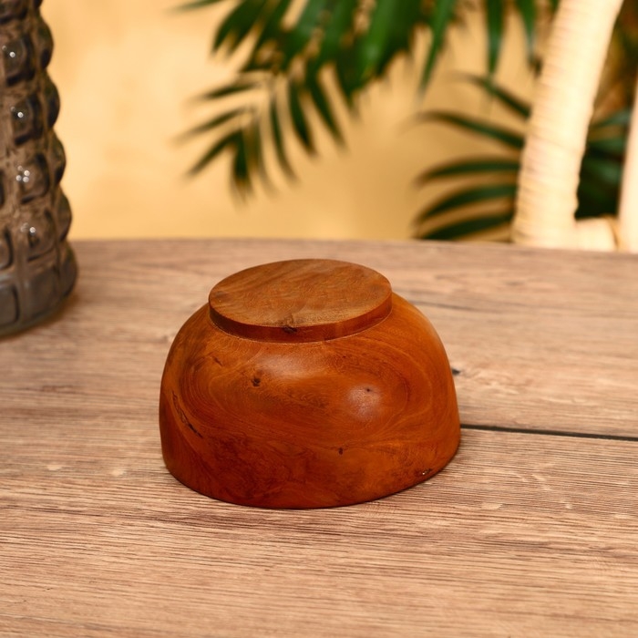 Миска 13х13х7 см, тиковое дерево Миска 13х13х7 см, тиковое дерево