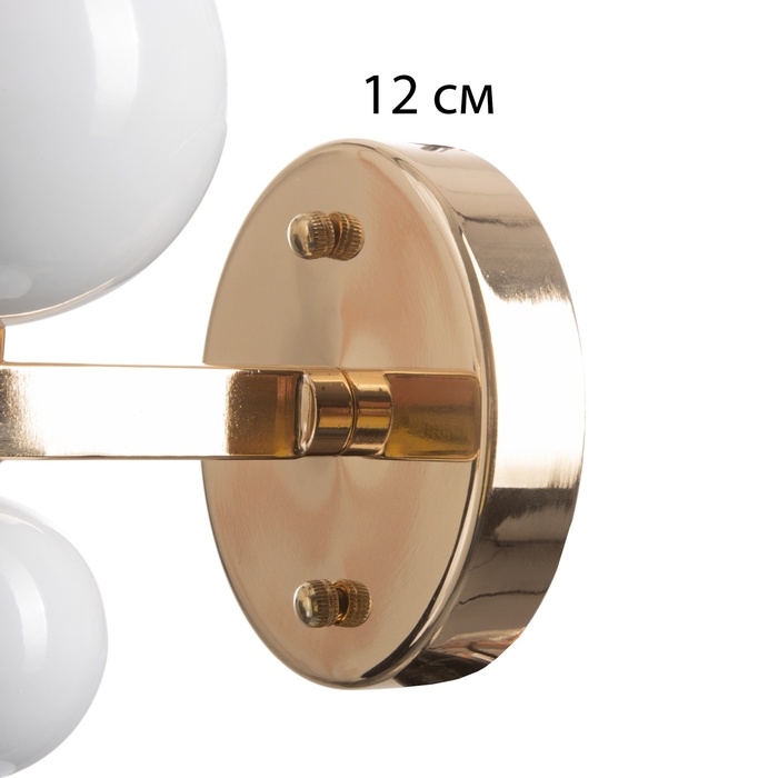 Бра "Сиена" 1хЕ14 40Вт бело-золотой 12х17х40 см