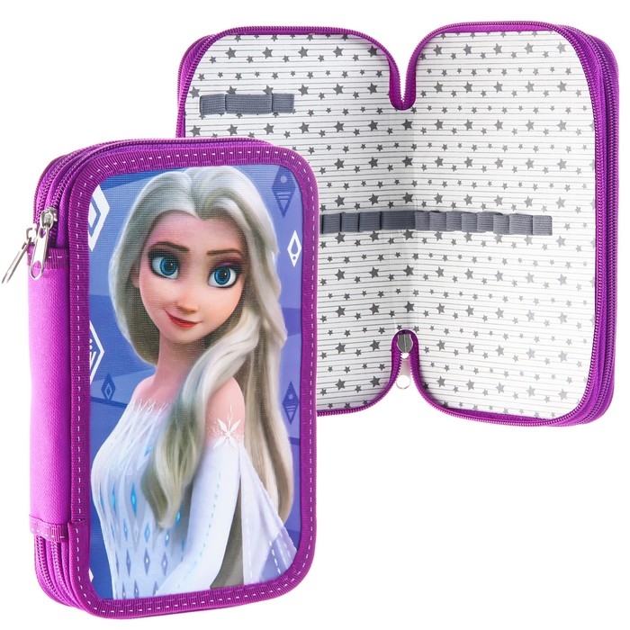 Пенал 2 секции,125х205х40 мм, ламинированный картон, Холодное сердце Пенал 2 секции,125х205х40 мм, ламинированный картон, Холодное сердце