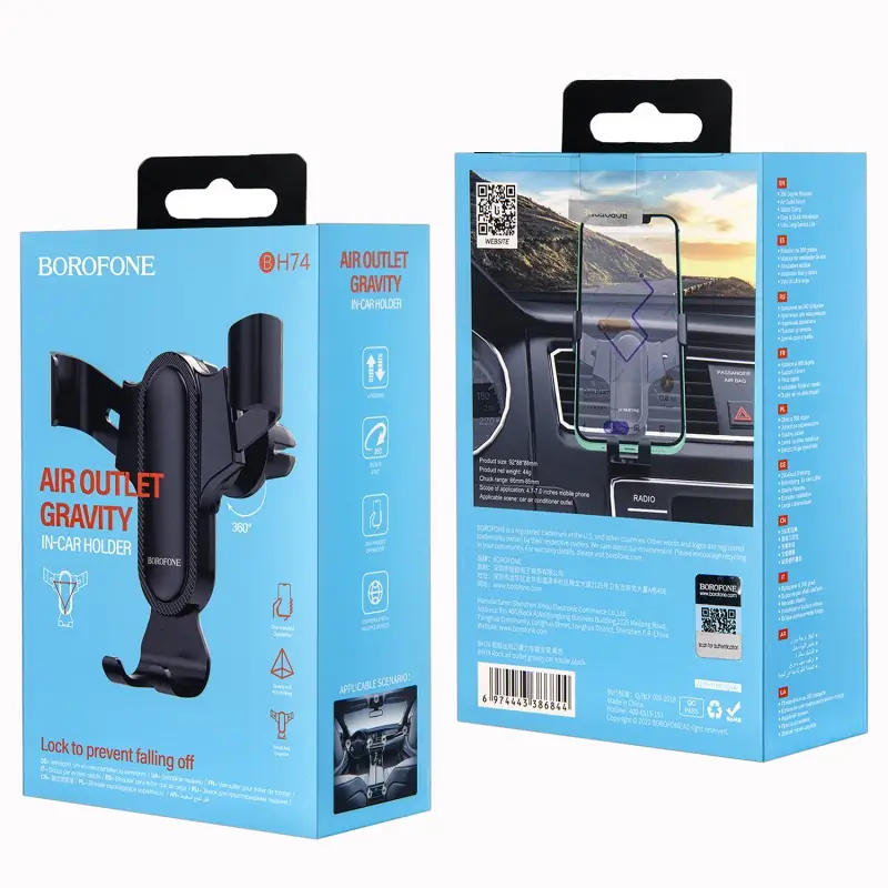 Автодержатель BH74 Borofone черный Автодержатель BH74 Borofone черный