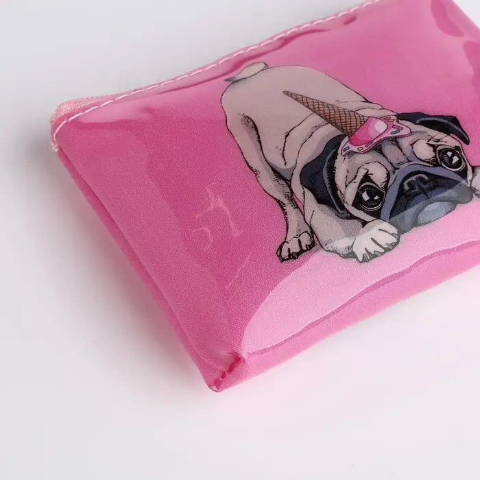 Кошелёк детский &laquo;Котики и мопсики&raquo; Выбражулька, маленький, монетница, МИКС