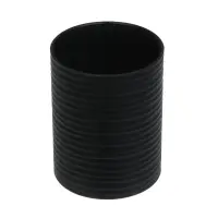 Стакан для ванной комнаты тм VETTA Тренто, пластик, PP, черный, 7,5х7,5х10см