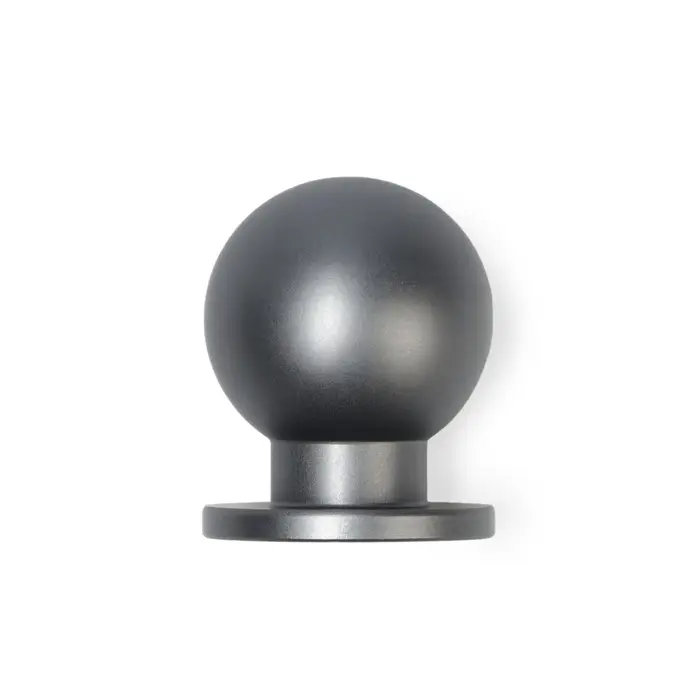 Ручка-кнопка CAPPIO RK146, d=25 мм, цвет графит, 8 шт.