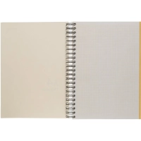 Бизнес-тетрадь А4,150л,кл,плас.спир.Attache Selection SPRING BOOK жел 84232