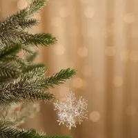 Ёлочные игрушки набор 6 шт. &laquo;Зимнее волшебство. Снежинка - пушинка&raquo;, d=6 см, белый