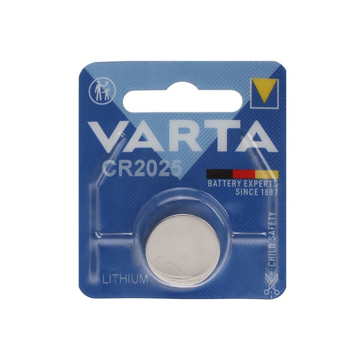 Батарейка литиевая Varta, CR2025-1BL, 3В, блистер, 1 шт. Батарейка литиевая Varta, CR2025-1BL, 3В, блистер, 1 шт.