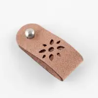 Бирка с кнопкой &laquo;Цветочек&raquo; TEIRA, 8&times;1.5 см, 10 шт., коричневая