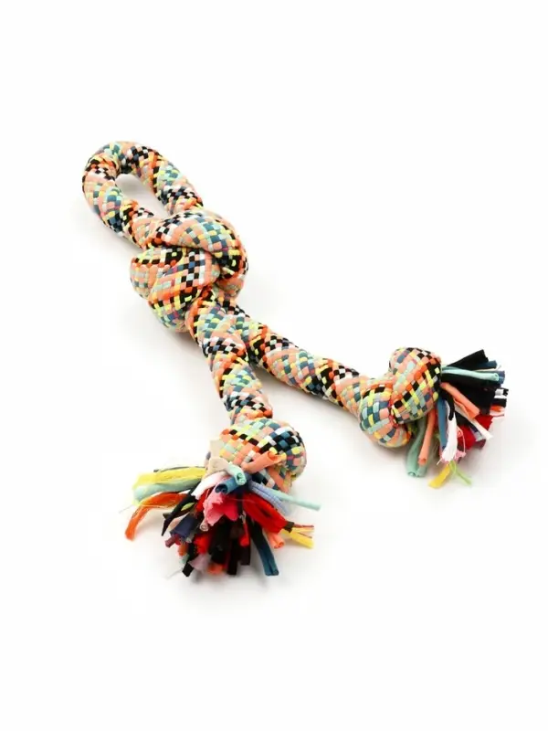 Игрушка для больших собак, канатная "Двойной узел",до 50 см, до 450 гр