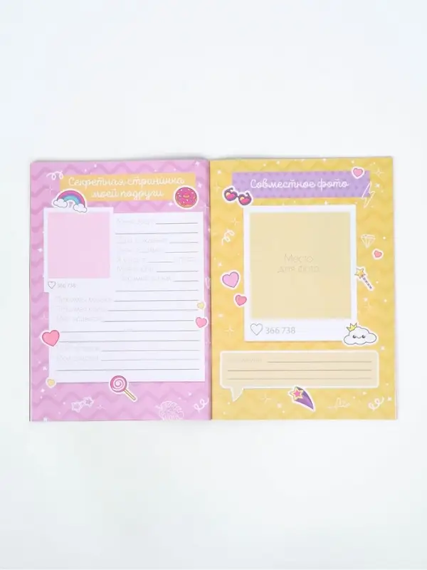 Анкета для девочек, 16 листов &laquo;Секретики&raquo; МИКС