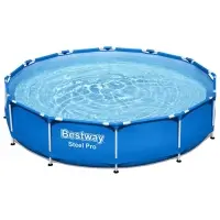 Бассейн каркасный Bestway Steel Pro 56681, 366&times;76 см, фильтр-насос, круглый