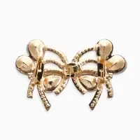 Зажим для кардигана "Ажур", капельки, цвет белый в золоте Зажим для кардигана "Ажур", капельки, цвет белый в золоте