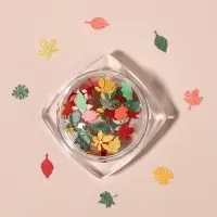 Фигурки для декора «Листья», объёмные, разноцветные